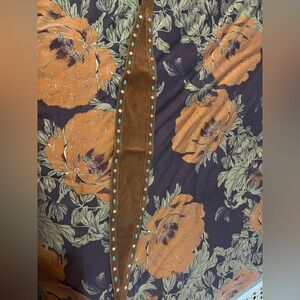 Suede Studded Obi Belt